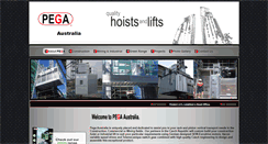 Desktop Screenshot of pegahoist.com.au